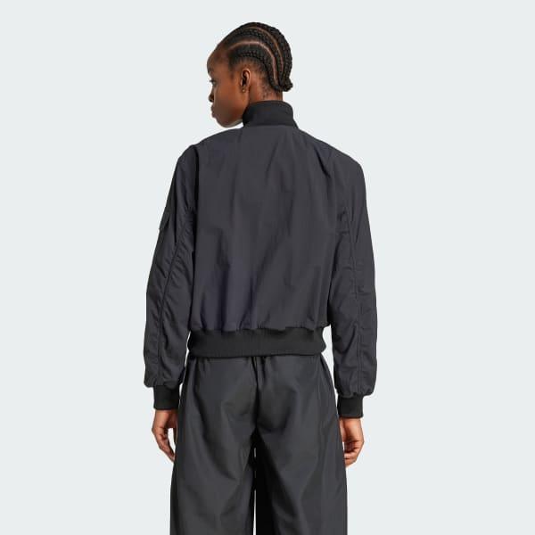 adidas Premium Essentials Jacket Woven Shadow Olive XL Womens Product Image