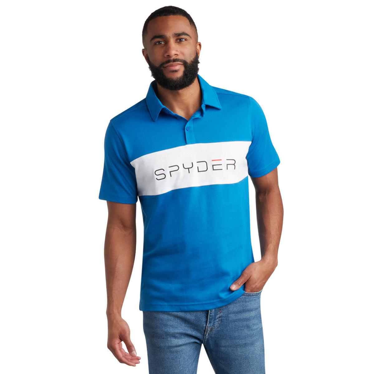 Spyder Men's Interlock Color Block Polo Product Image