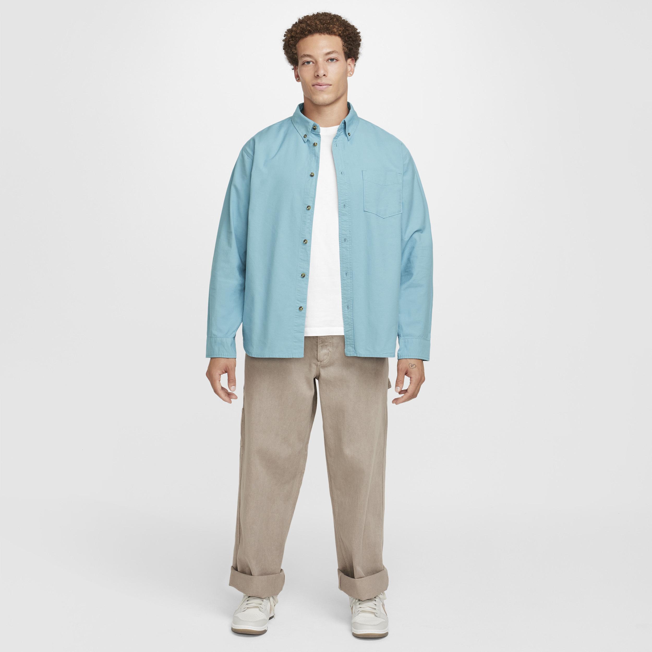 Nike Men's Life Long-Sleeve Oxford Button-Down Shirt Product Image