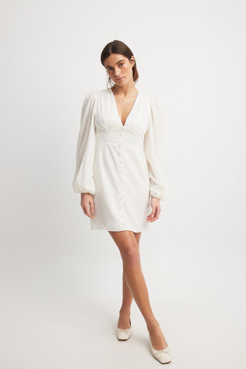 Dobby Dot Chiffon Dress Product Image