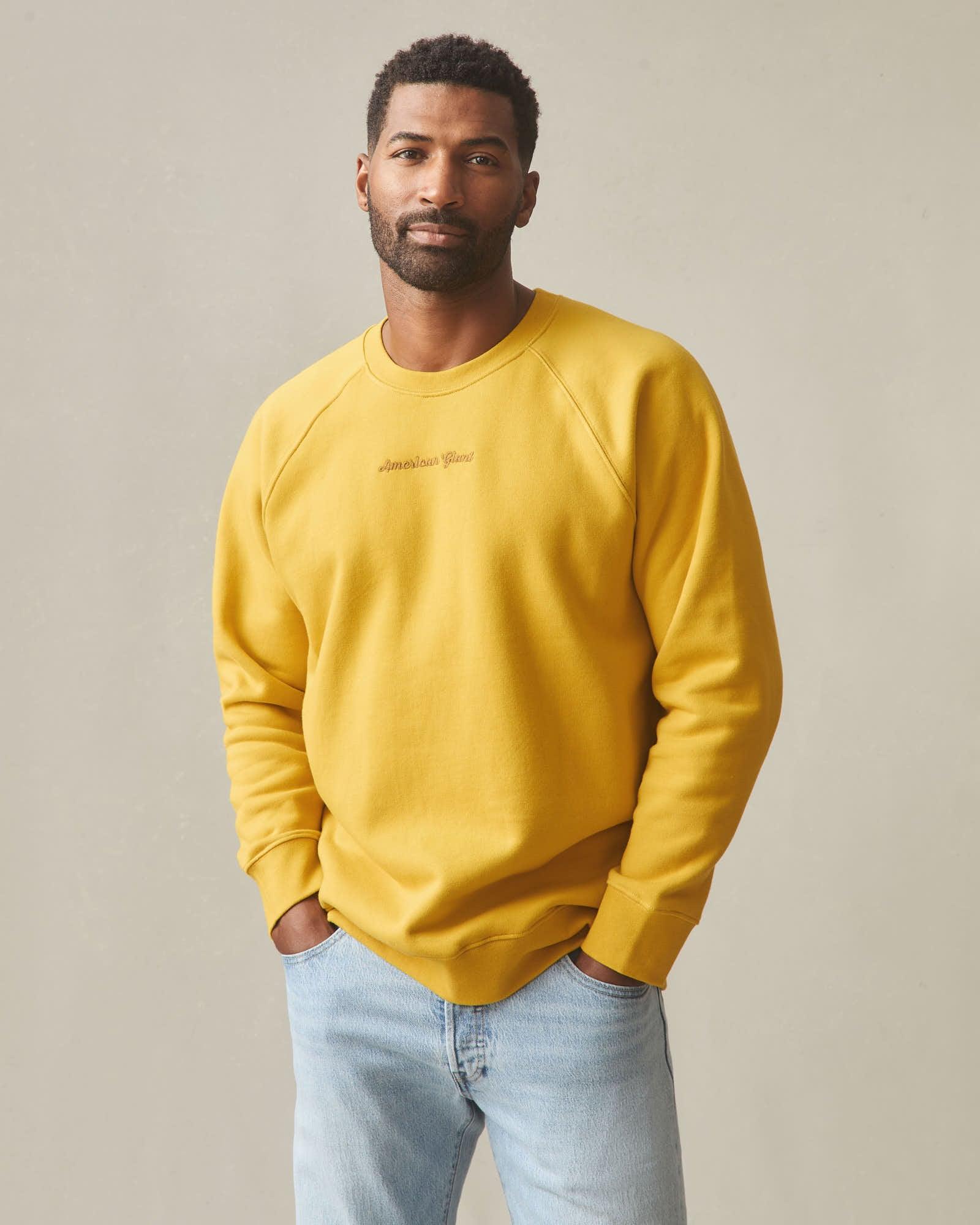 Men's Midweight Crewneck - Nugget Gold Product Image