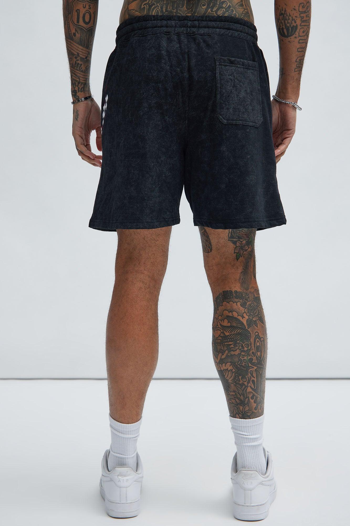 Dodge Hellcat Vintage Wash Shorts - Black Product Image
