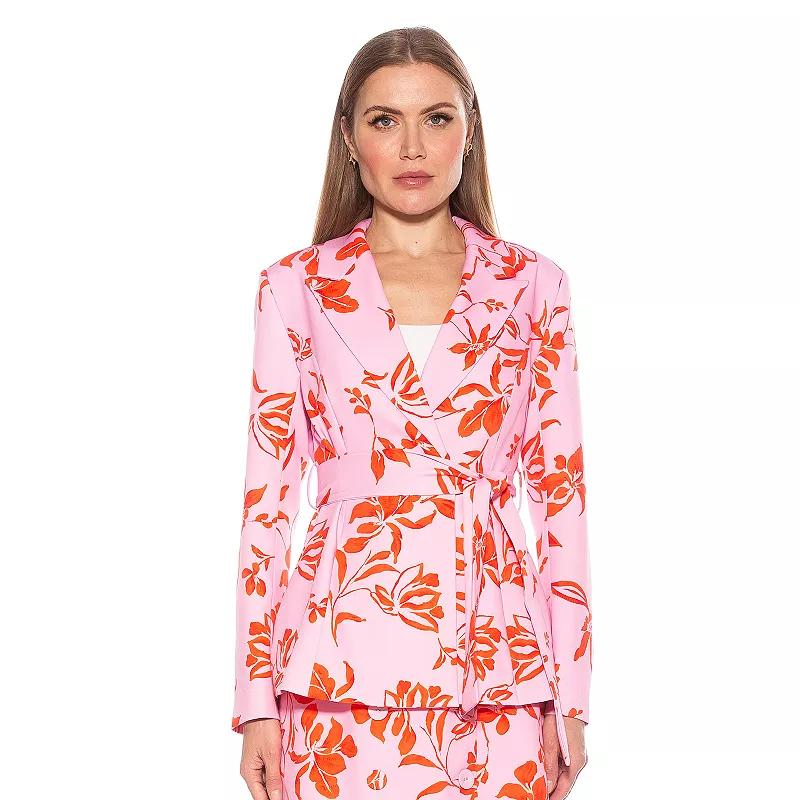 Women's ALEXIA ADMOR Olya Long Blazer Jacket with Belt,  Product Image