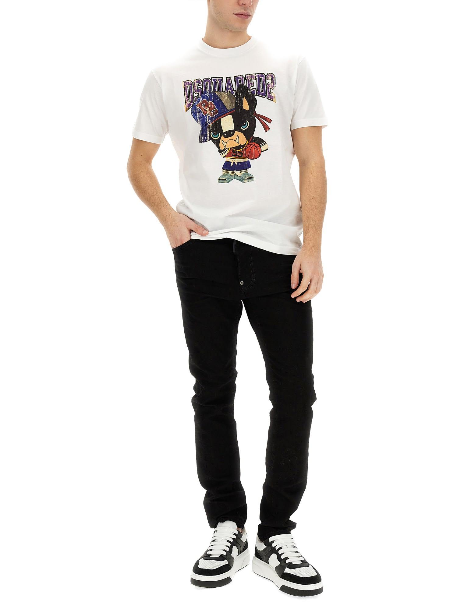 DSQUARED2 Cool Guy Mid-rise Skinny Jeans In Black Product Image