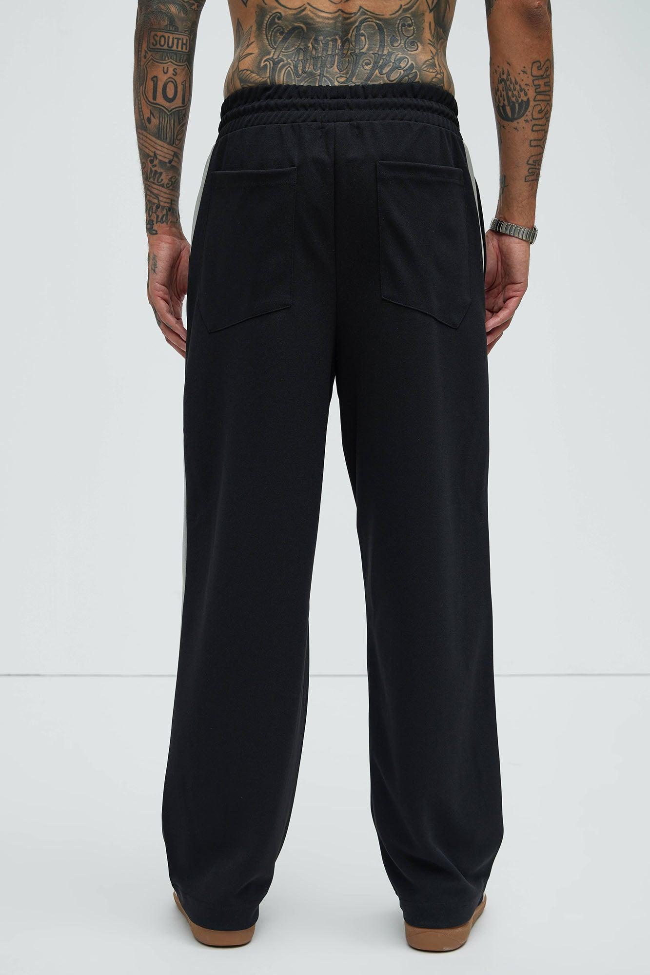 Hopper Relaxed Track Pants - Black Product Image