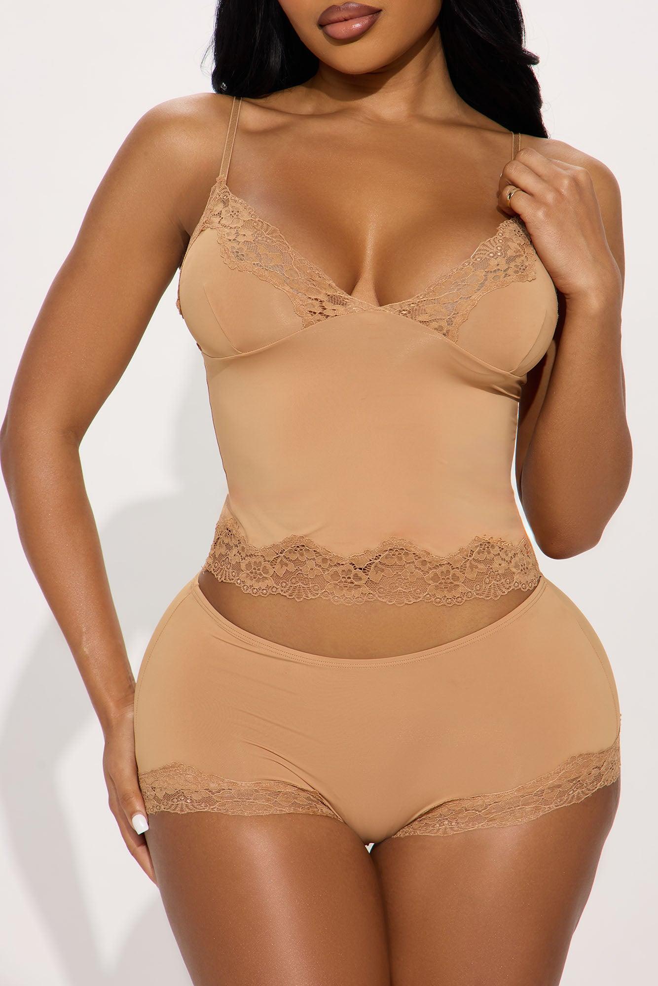 Sweet Dreams Tonight Cami PJ Short Set - Brown Product Image