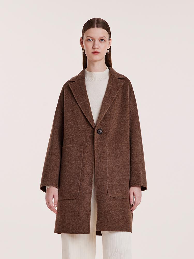 Pure Cashmere Double-Faced Women Coat Product Image