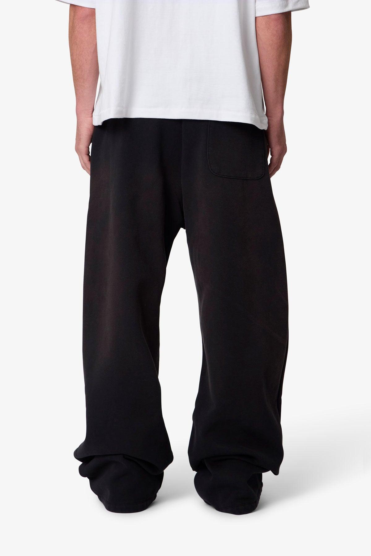 West Double Knee Sweatpants - Washed Black Product Image