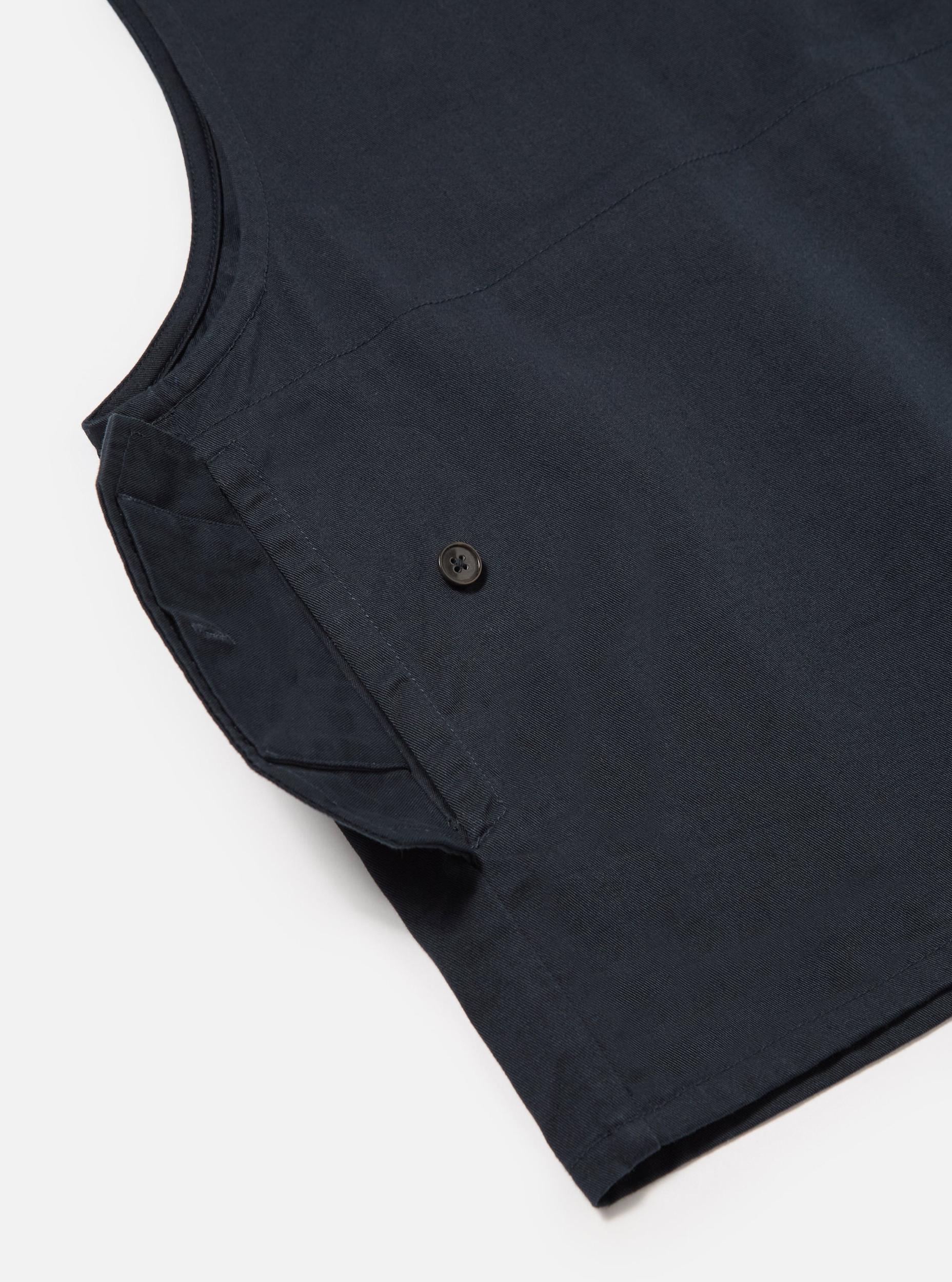 Universal Works Marine Gilet in Navy Twill/Badges Product Image