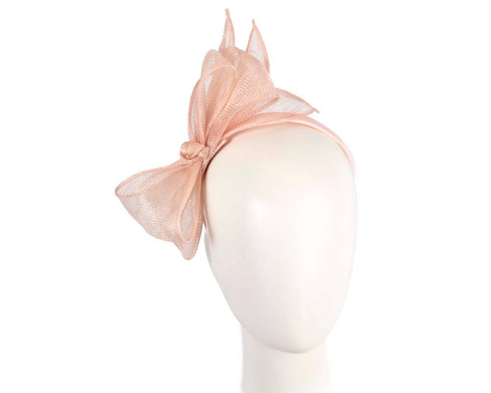 Sinamay bow fascinator - Navy Product Image