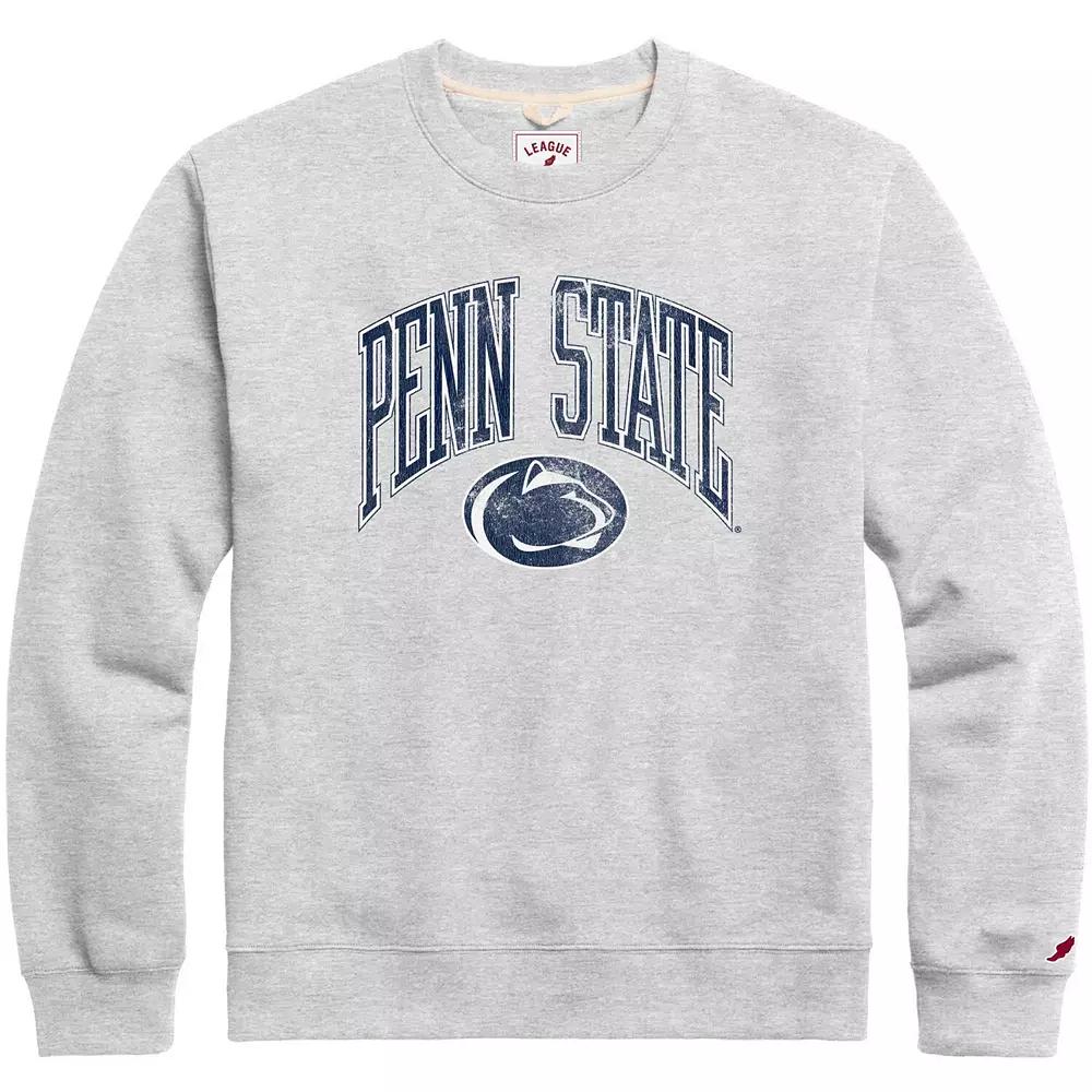 Men's League Collegiate Wear Heather Gray Penn State Nittany Lions Tall Arch Essential Pullover Sweatshirt,  Product Image