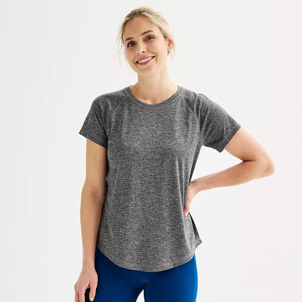 Women's Tek Gear® Performance Dry Tek Tee, Size: XXL, Gray Product Image