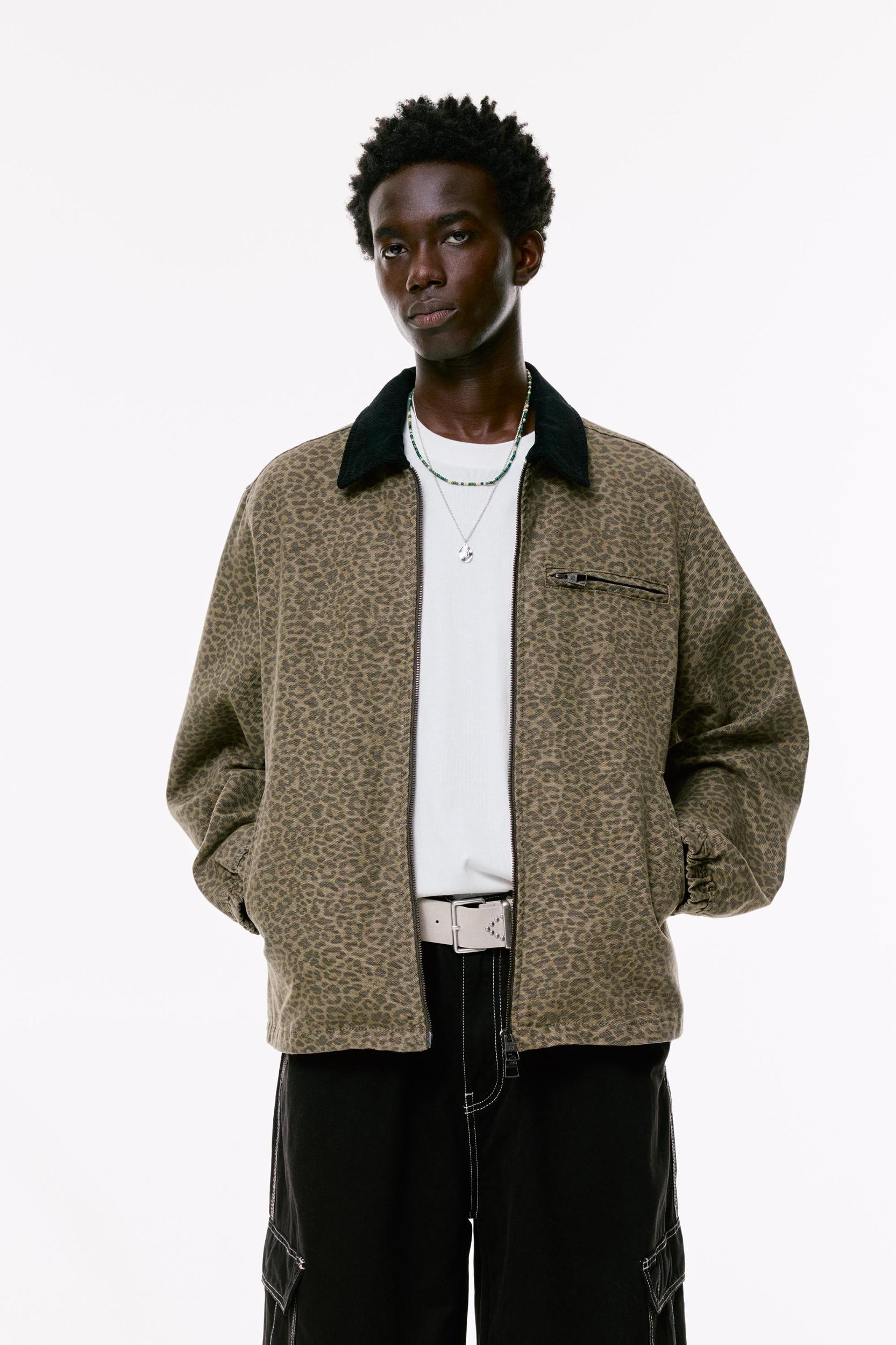 Jacket with corduroy collar Product Image