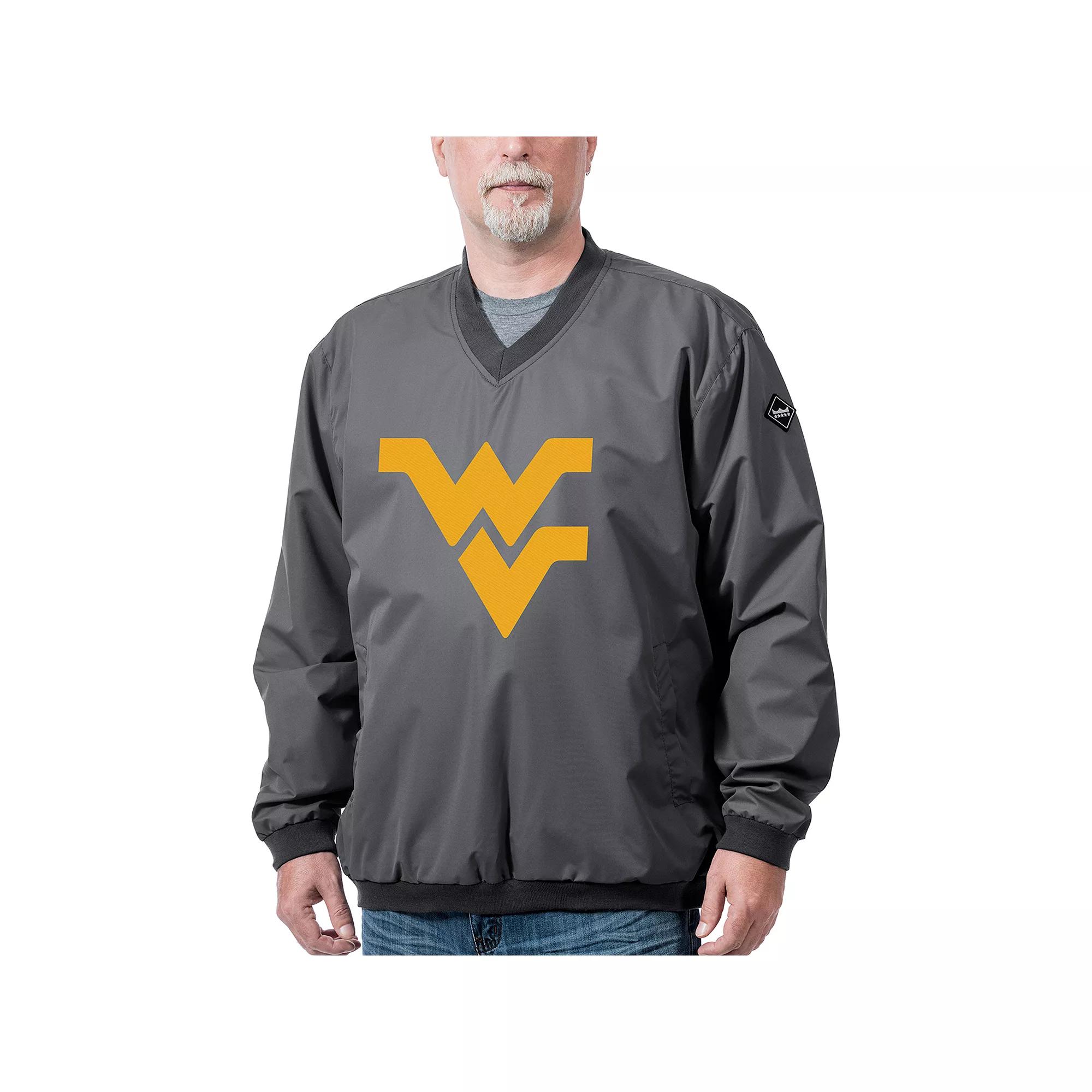 Men's West Virginia Mountaineers Franchise Logo Pullover, Size: Small, Gray Product Image