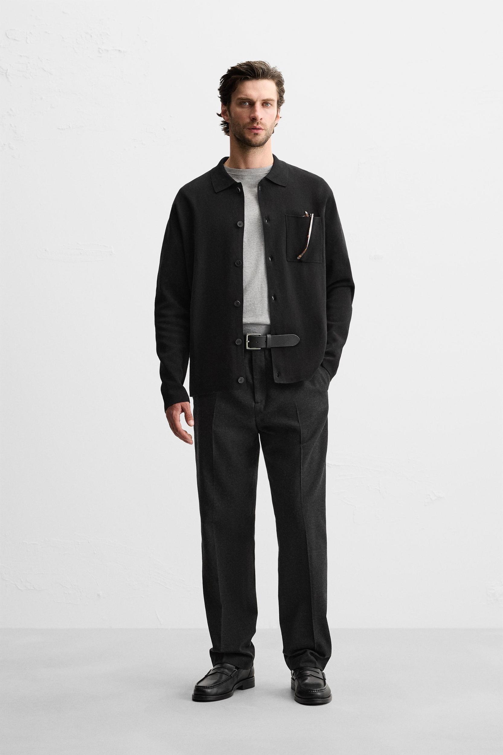 POCKETED COTTON CARDIGAN Product Image