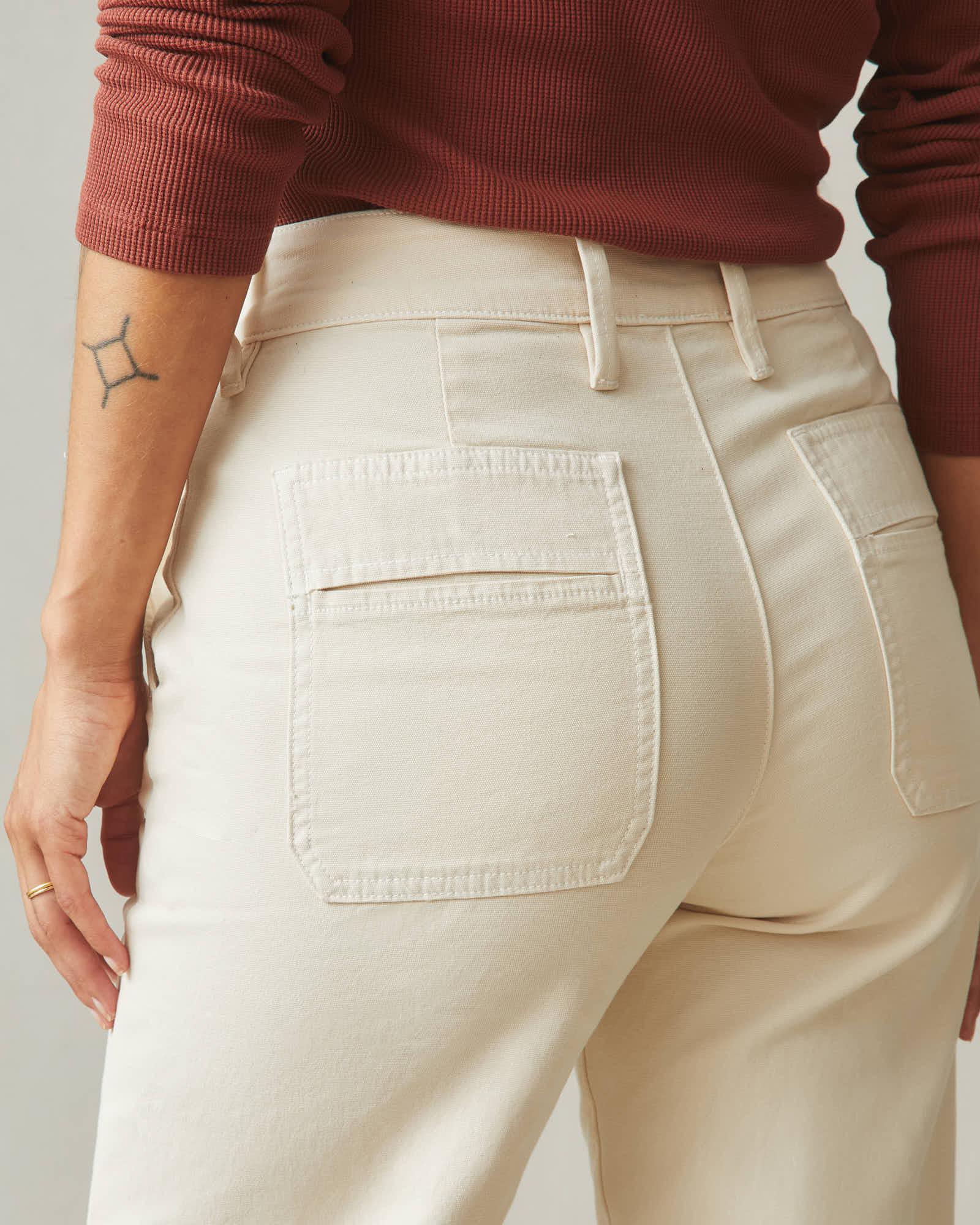 Women's Wide Leg Pant - Creme Brulee Product Image