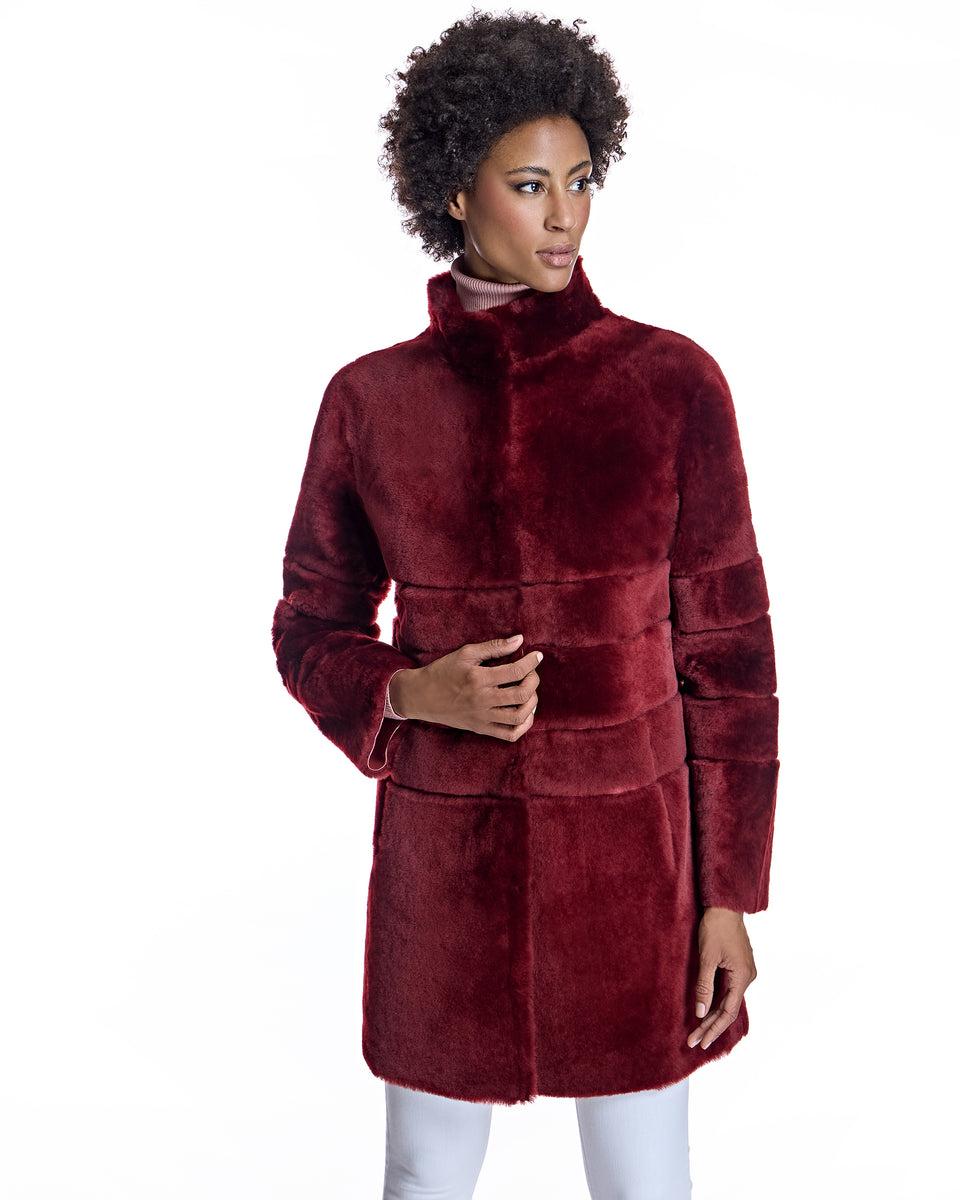 Maximilian Horizontal Shearling Jacket-Maximilian Product Image