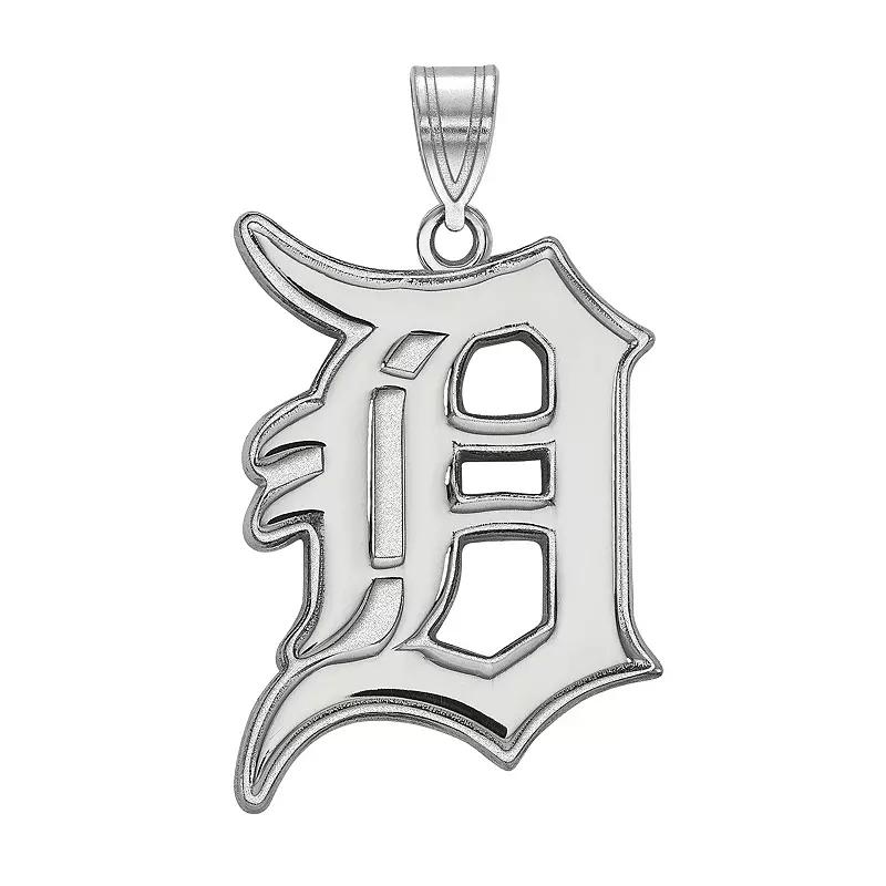 LogoArt Sterling Silver Detroit Tigers Extra-Large Pendant, Women's, Size: 31 mm Product Image