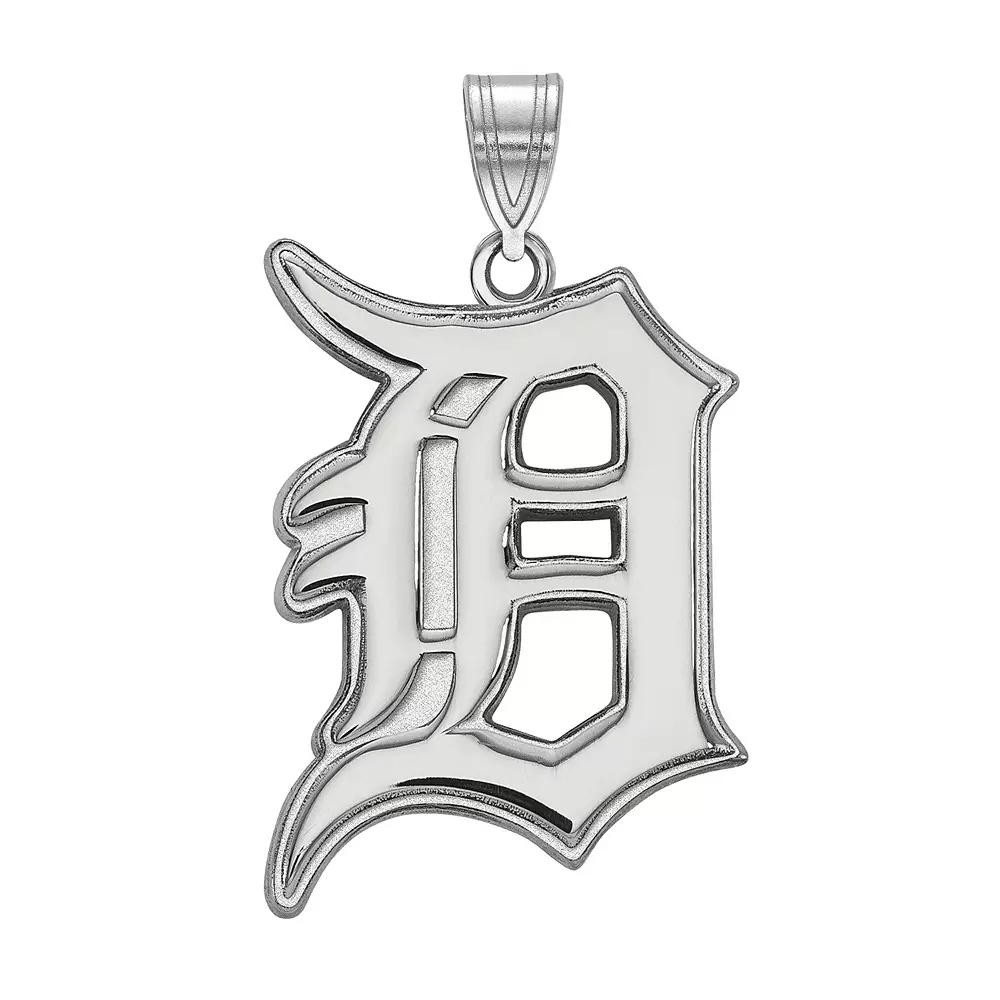 LogoArt Sterling Silver Detroit Tigers Extra-Large Pendant, Women's, Size: 31 mm Product Image
