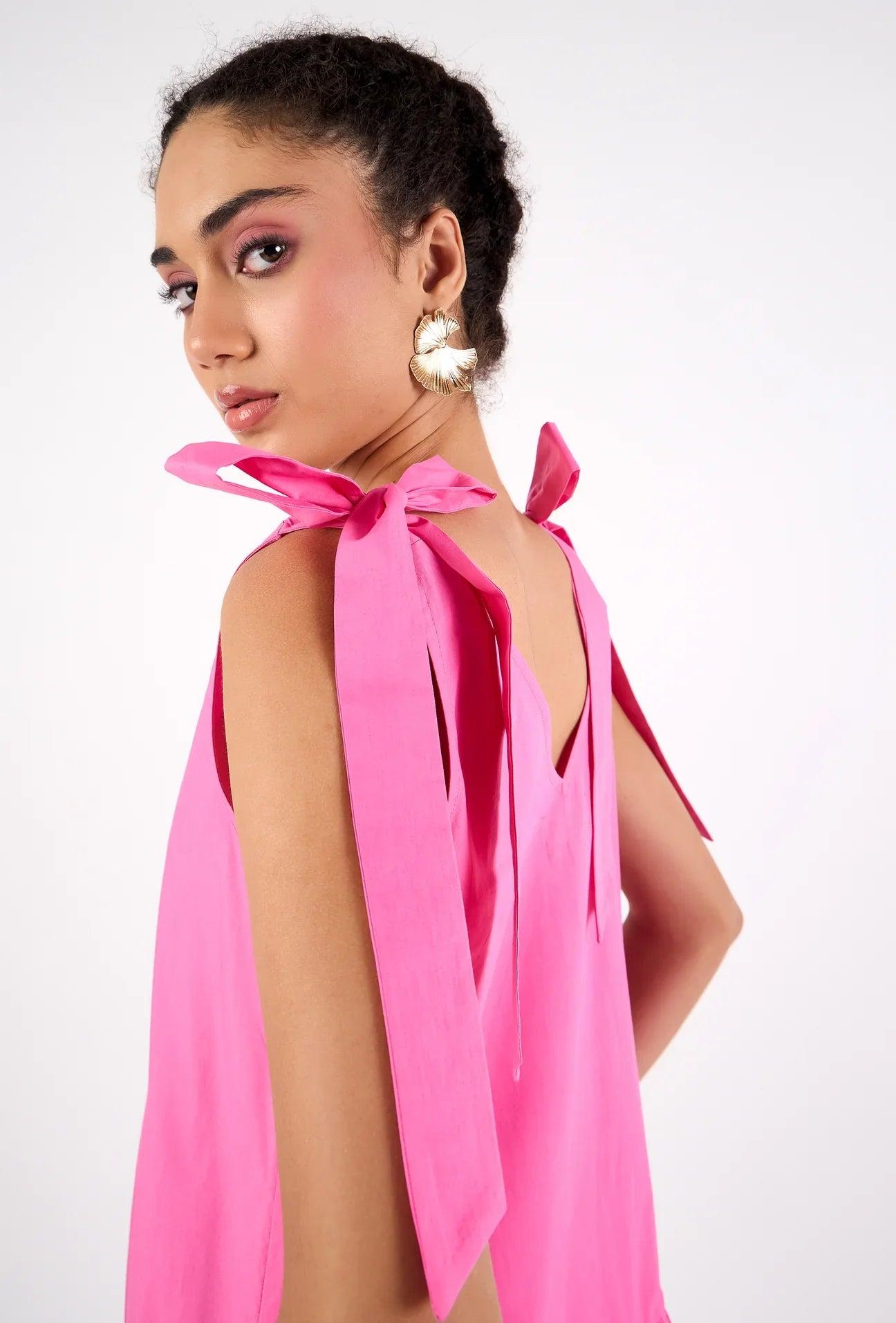 Beyond By Vera Maci Dress-Fuchsia Product Image