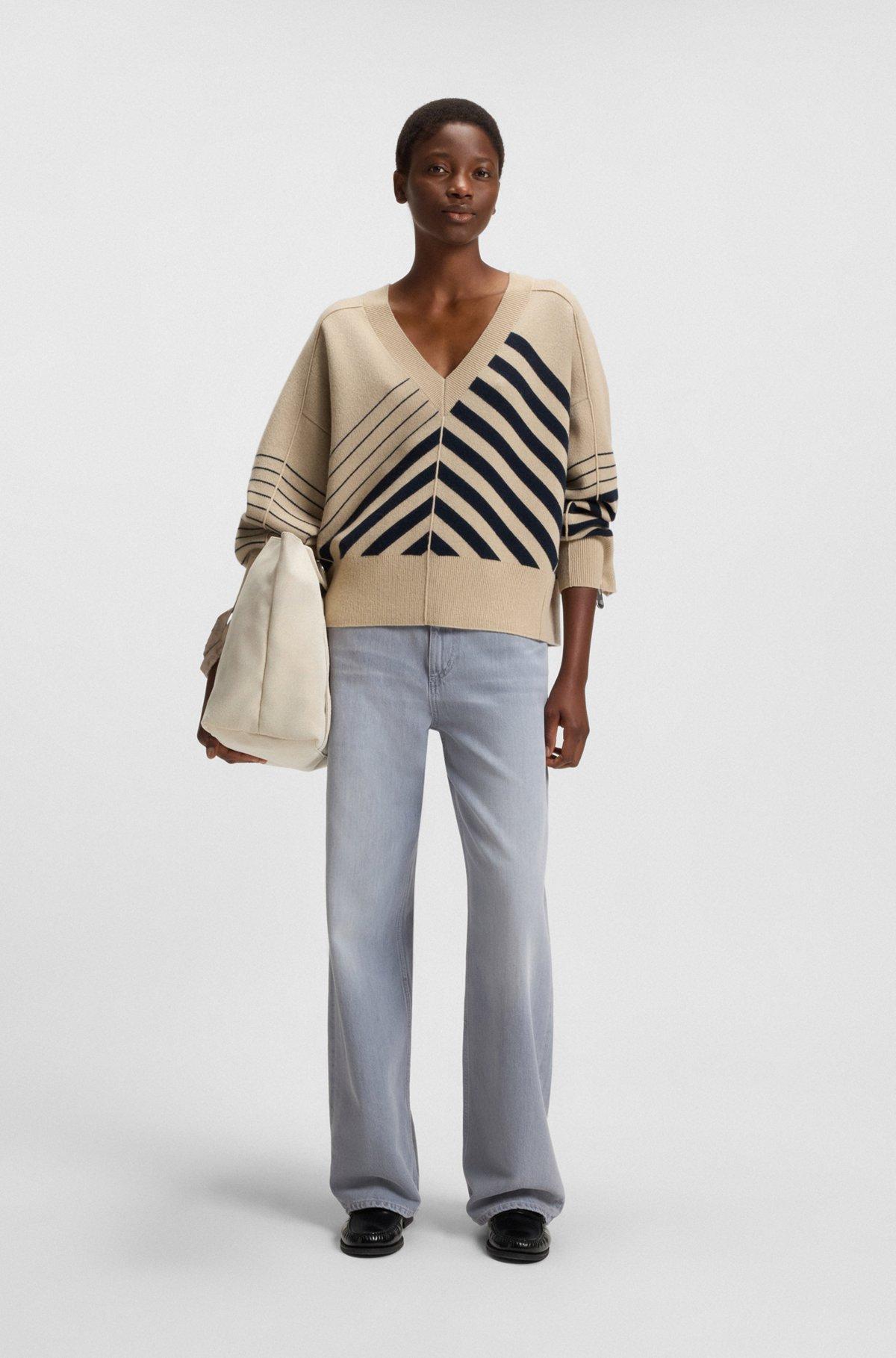 BOSS - Relaxed-fit jeans in grey-blue denim - Dark Grey Product Image