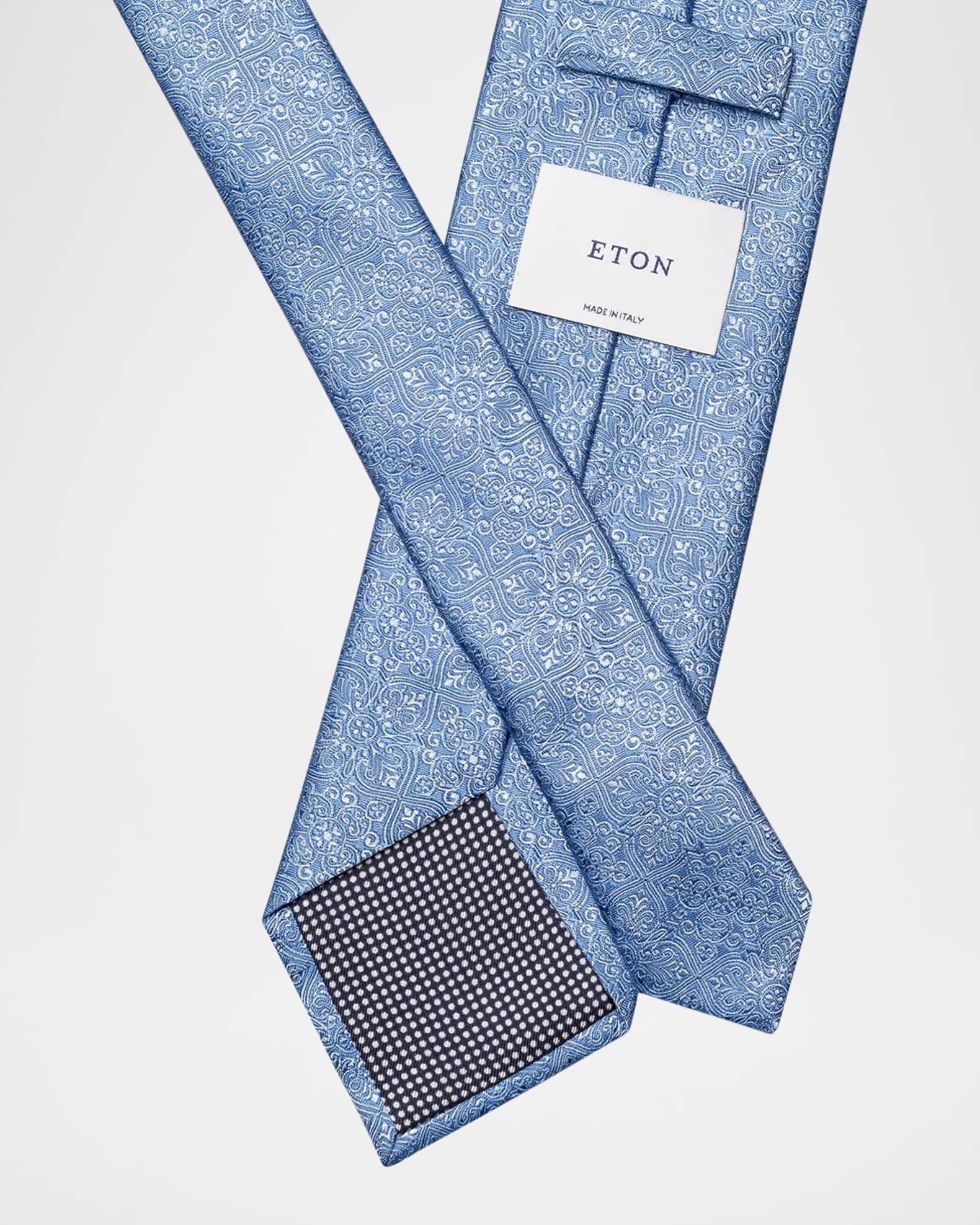 Men's Medallion Woven Silk Tie Product Image