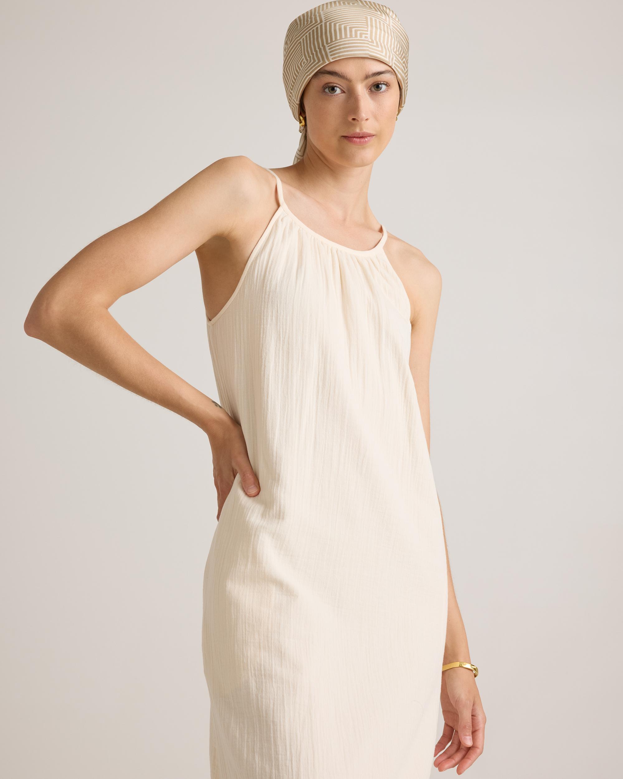 Quince | Women's Gauze Sleeveless Maxi Dress Size XL, Organic Cotton Product Image
