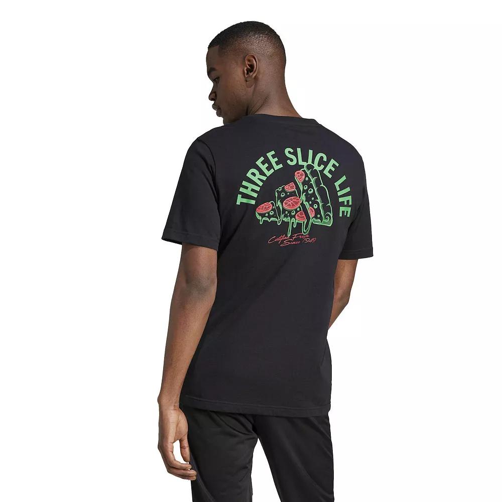 Big & Tall adidas Lounge Pizza Graphic Sportswear Tee, Men's,  Product Image