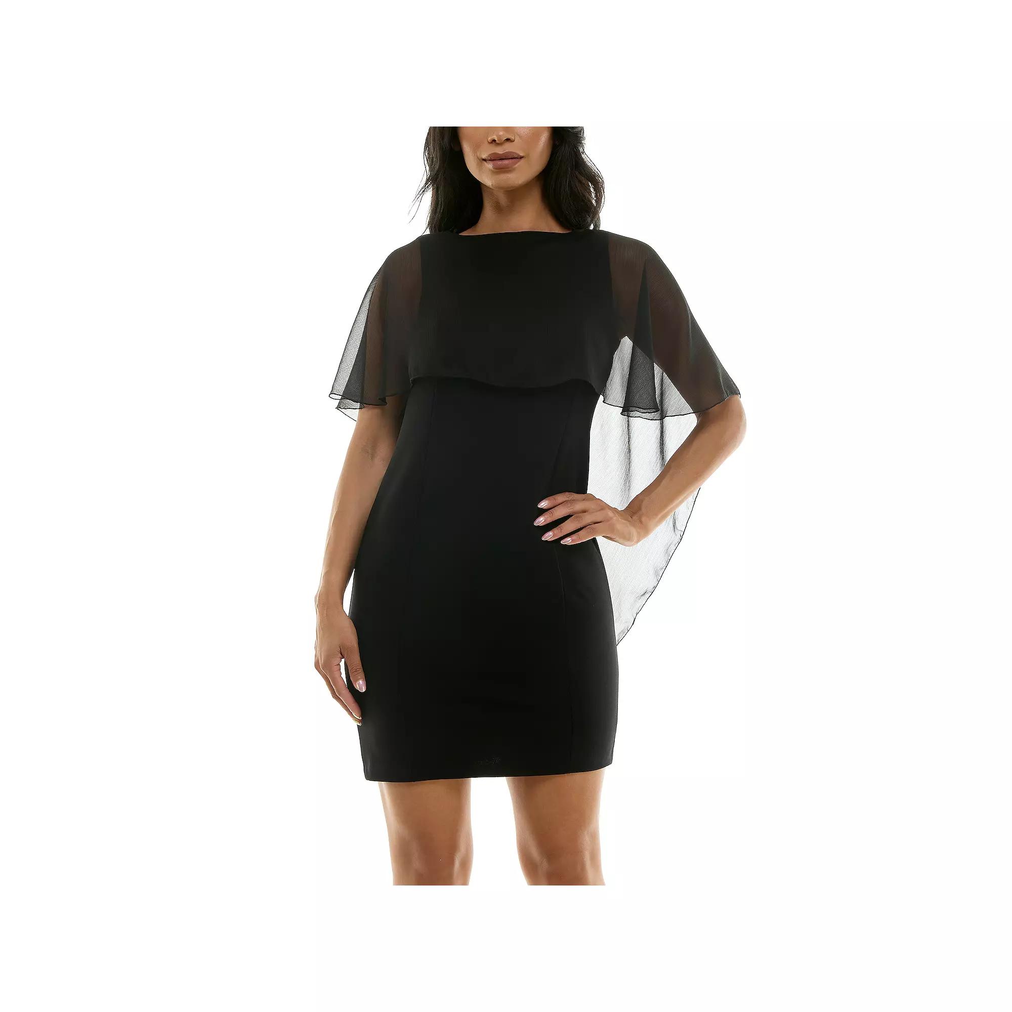 Women's Nina Leonard Popover Chiffon Sheath Dress,  Product Image