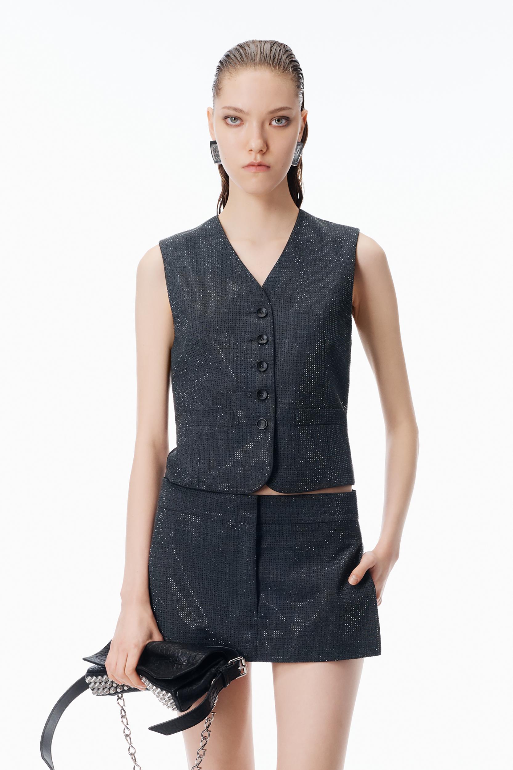 Tailored Vest In Wool Mohair Product Image