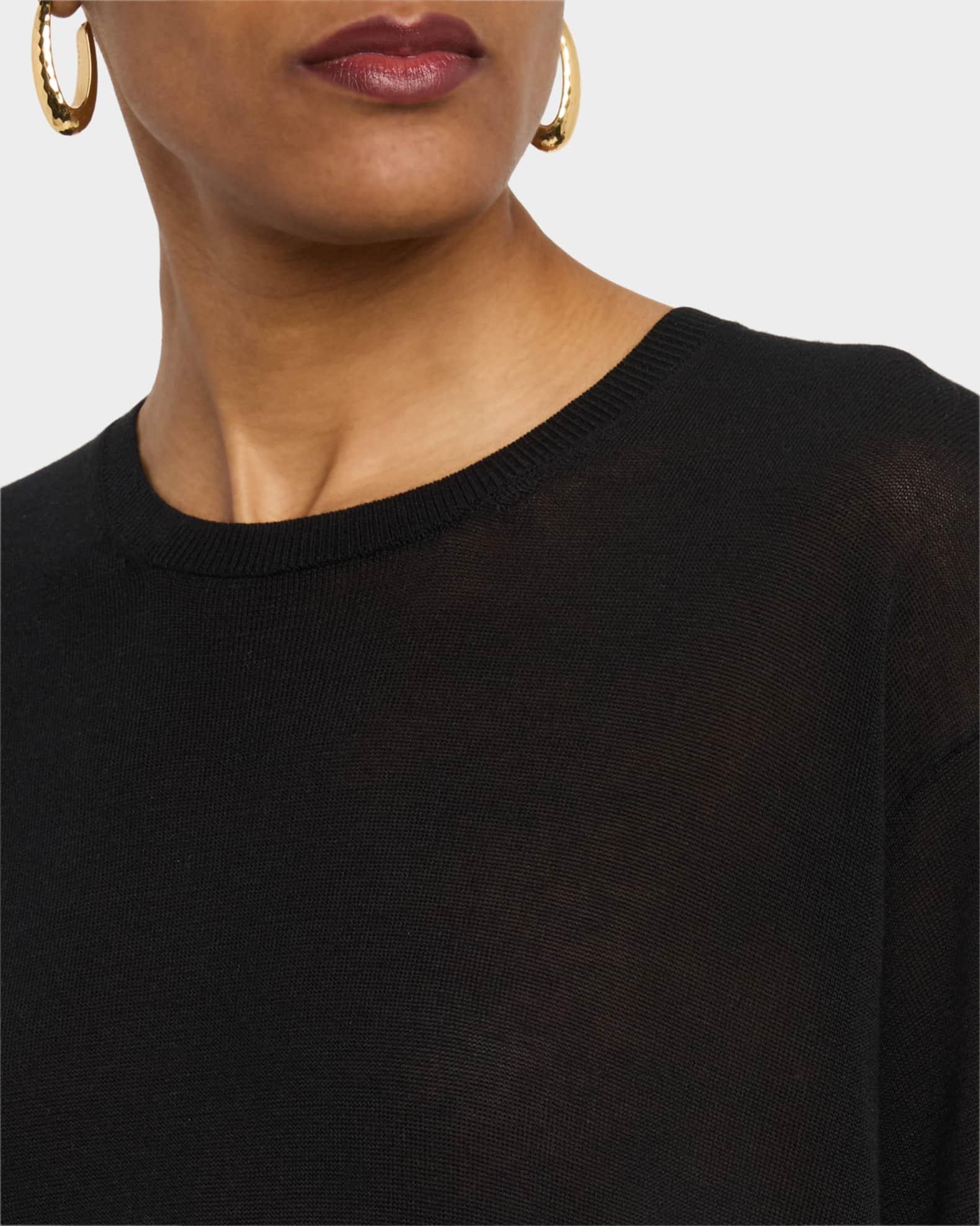 Cashmere-Blend Short-Sleeve Knit T-Shirt Product Image