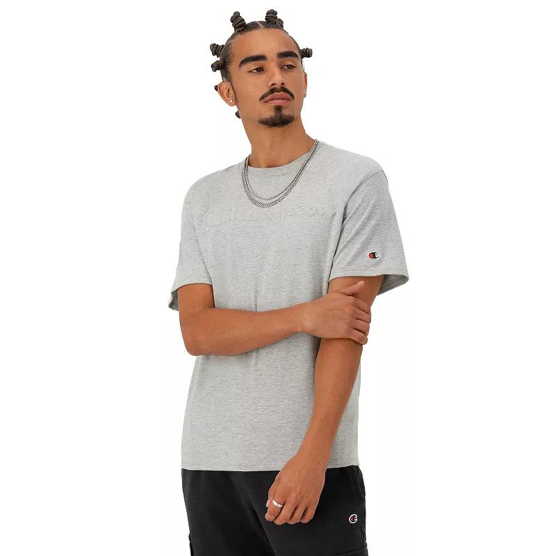 Men's Champion® Logo Tee, Size: Medium, Silver Blue Product Image