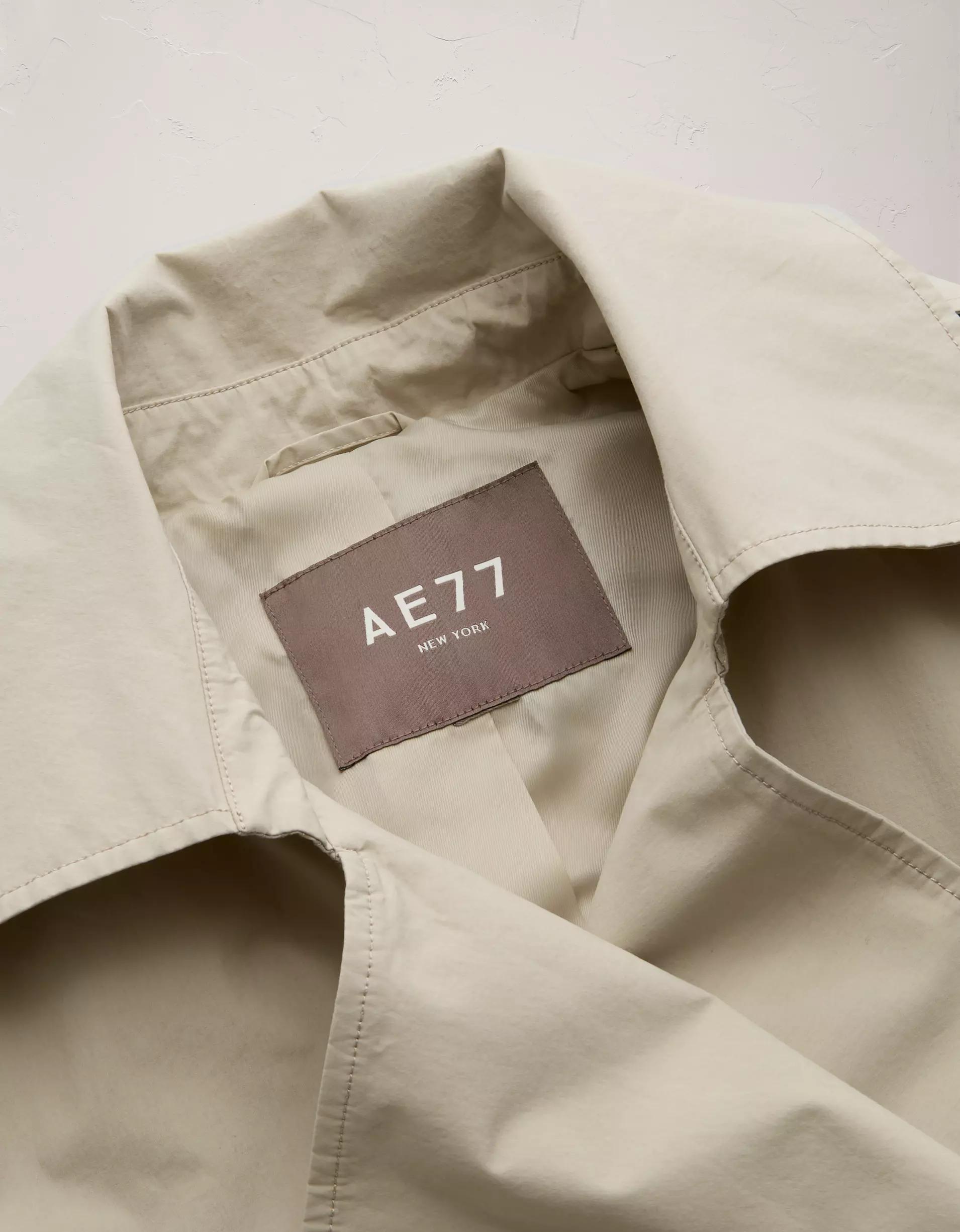 AE77 Premium Cropped Utility Trench Coat Product Image