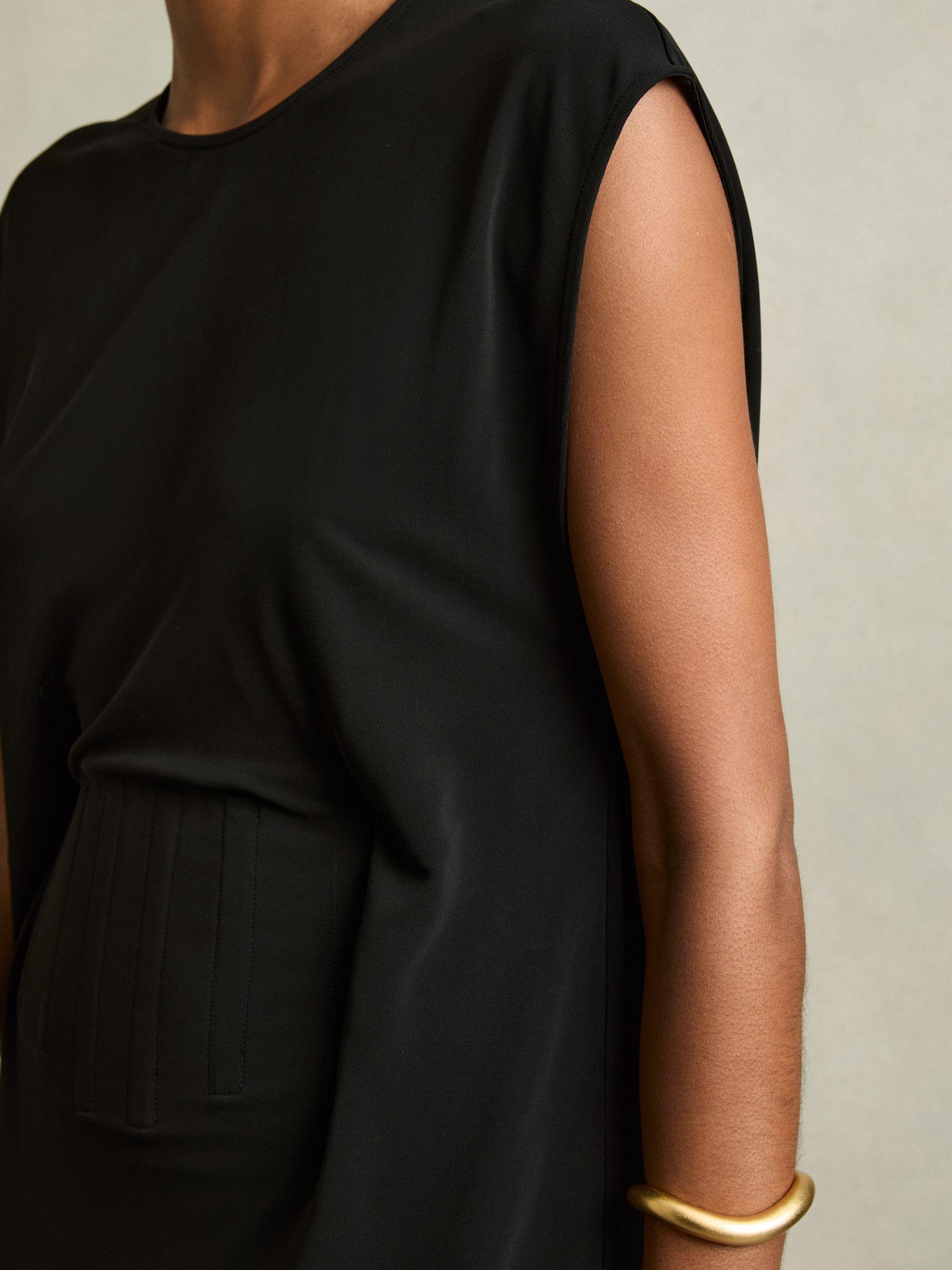 Corset Jersey Mini Dress in Black Product Image