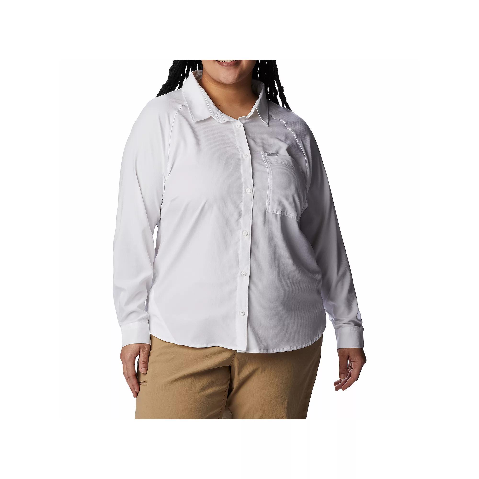 Columbia Women s Anytime Lite Long Sleeve Shirt - Plus Size- Product Image
