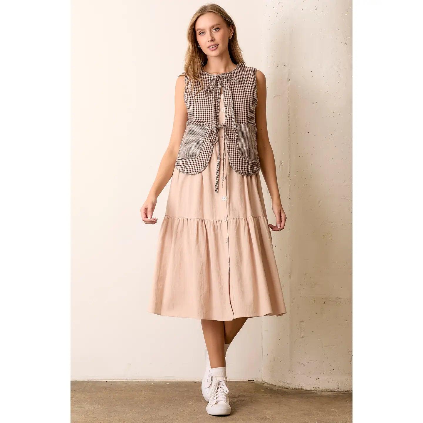 Friday Gingham Vest Product Image