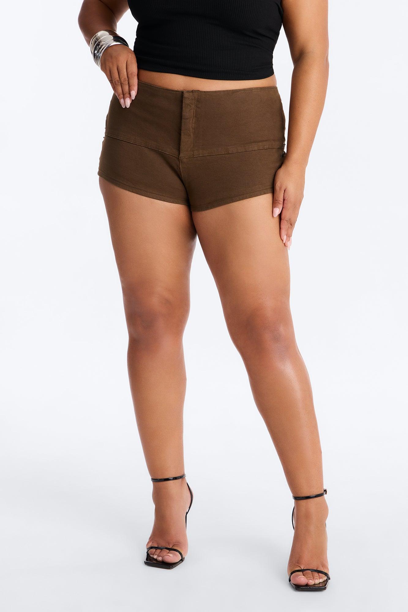 Libby No Waistband Low Rise Micro Short - Olive Female Product Image
