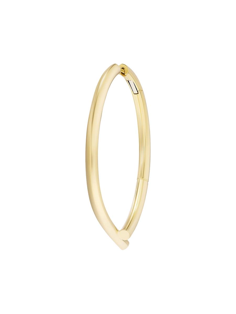 Womens Oera 18K Yellow Gold Single Hoop Earring Product Image