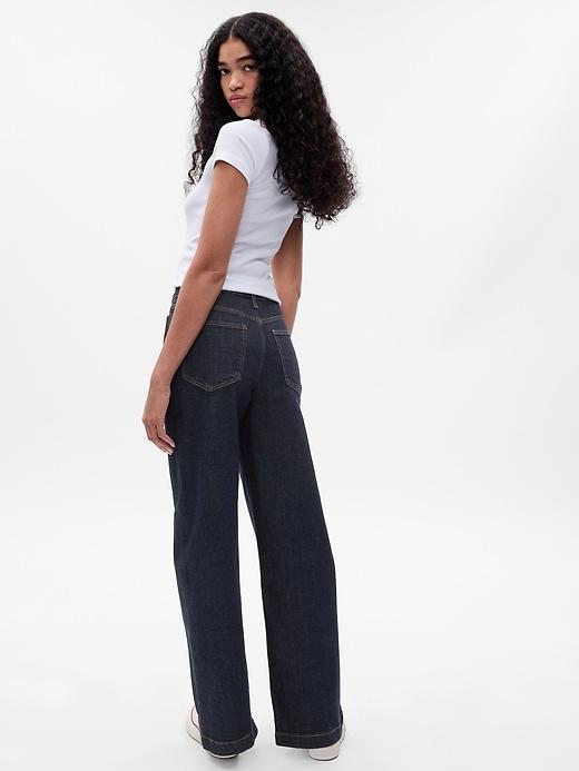 High Rise Stride Wide-Leg Jeans Product Image