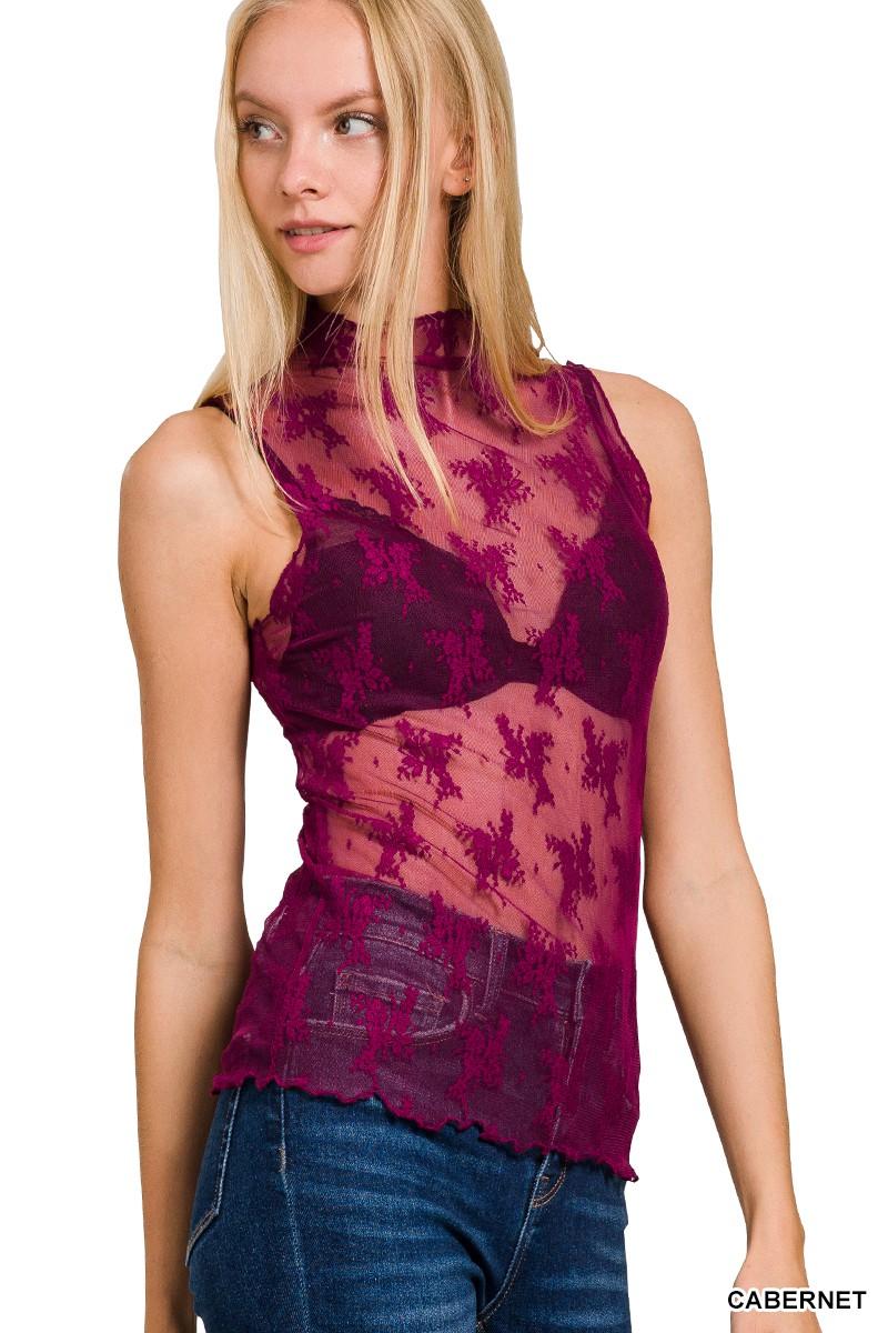 Mesh Lace Tank Product Image