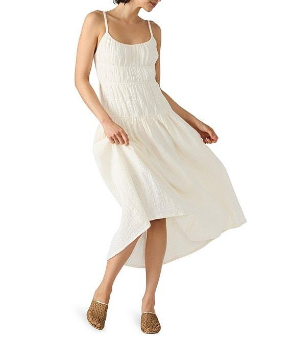 Steve Madden Toby Square Neck Sleeveless Midi Dress Product Image
