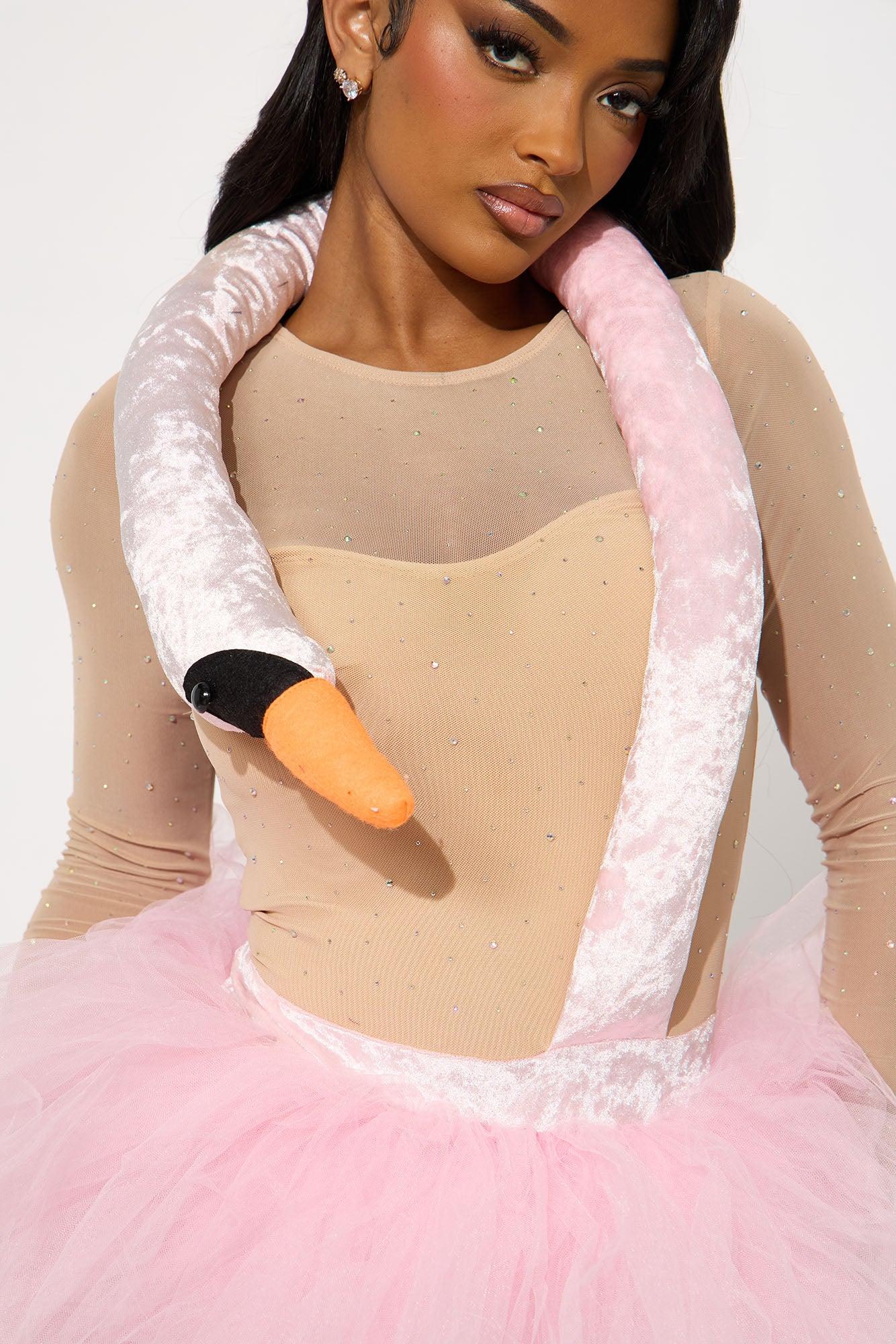 Flock & Fabulous 2 Piece Costume Set - White Female Product Image