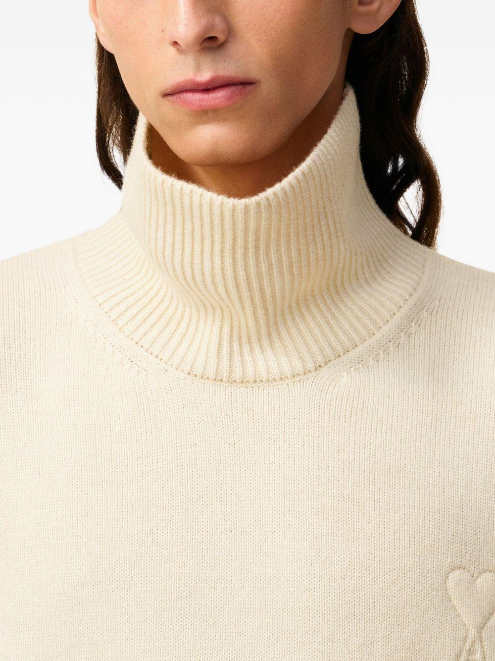 Ami De Coeur funnel-neck wool sweater Product Image