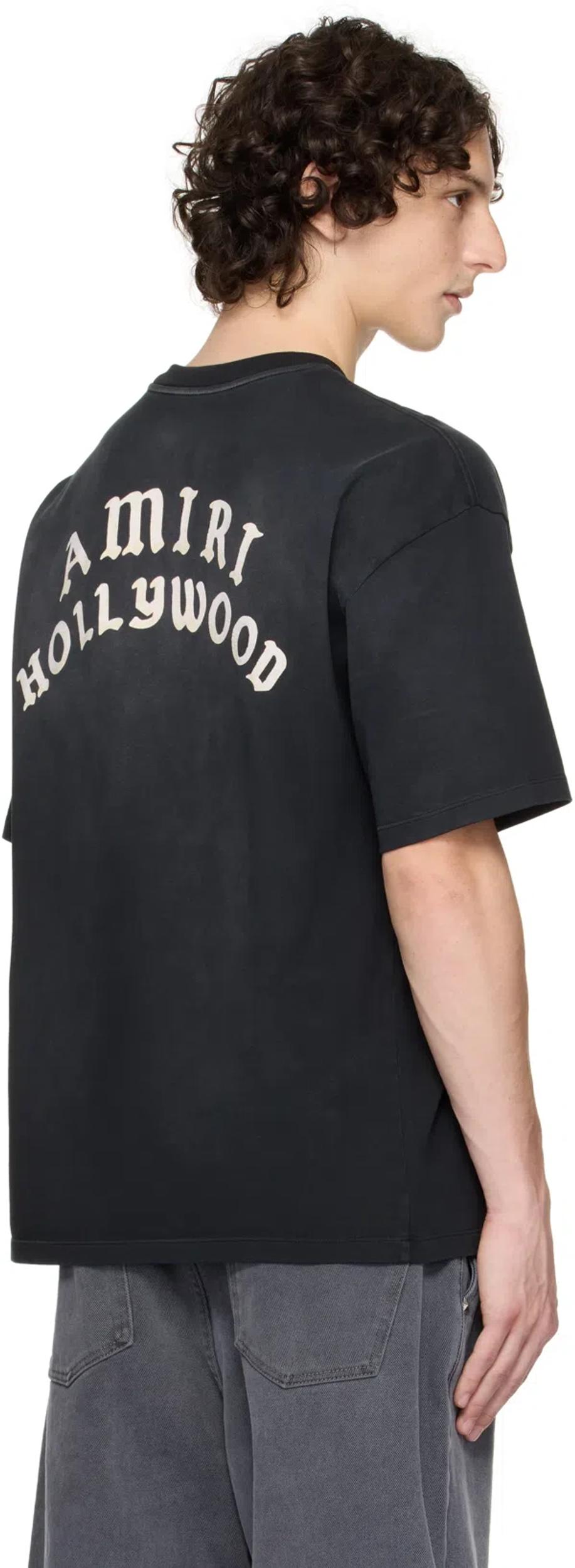 AMIRI Hollywood Oversized T-shirt In Black Product Image