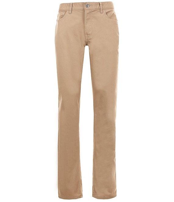 Michael Kors Slim-Fit Parker Stretch Flat Front Twill Pants Product Image