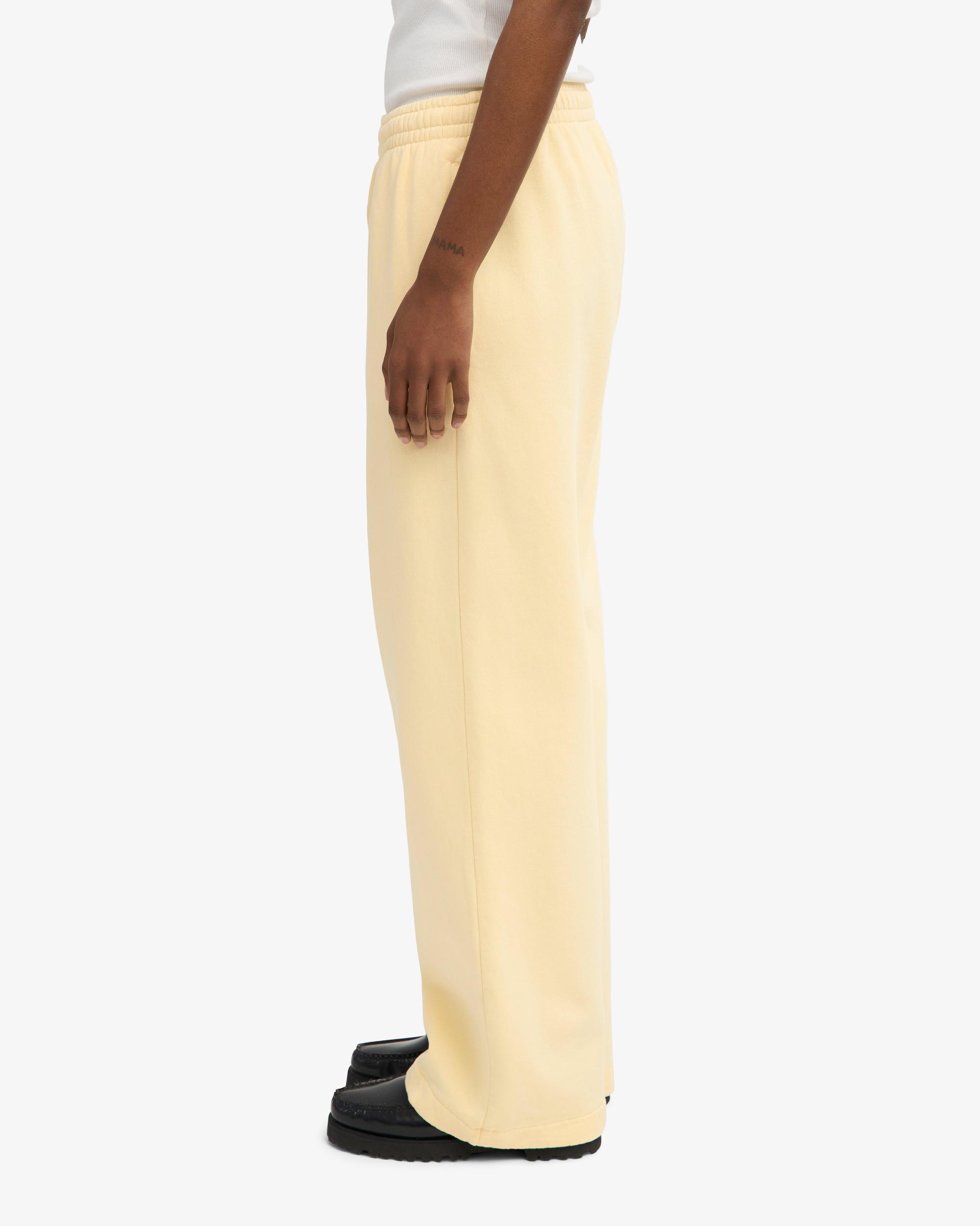 Organic Straight Leg Sweatpants - Soft Yellow Product Image