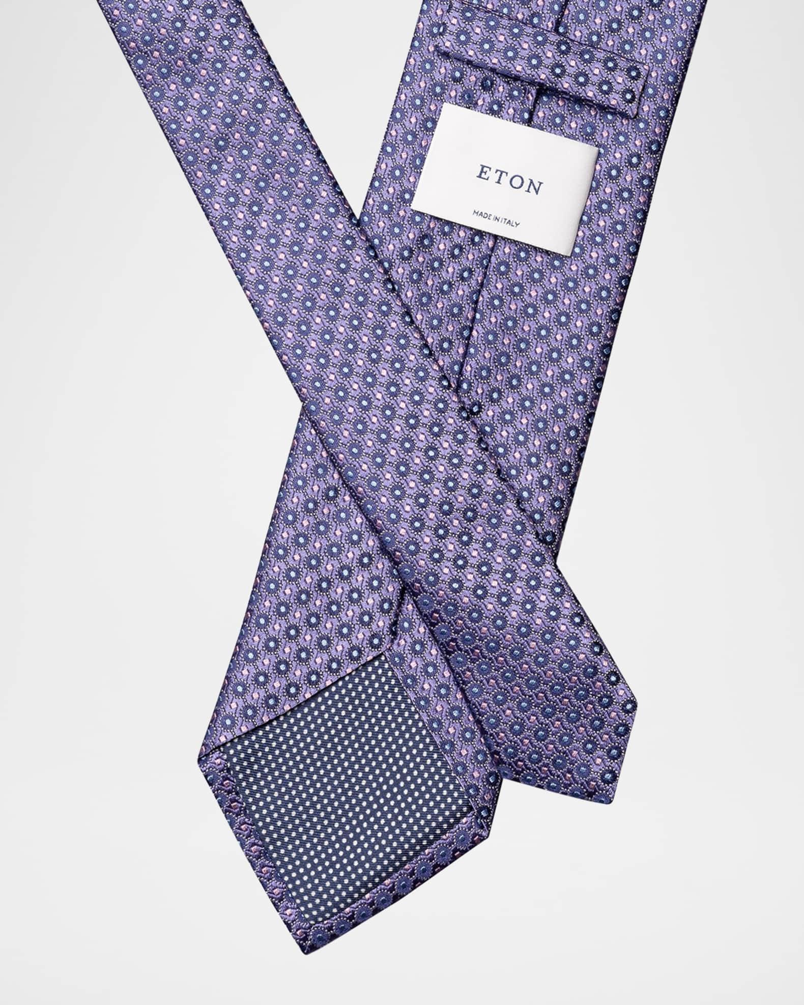 Men's Geometric Circle Silk Tie Product Image