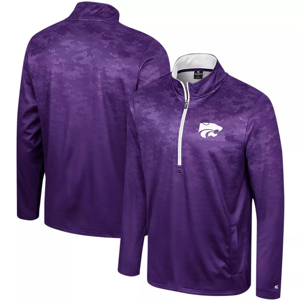 Men's Colosseum Purple Kansas State Wildcats The Machine Half-Zip Jacket,  Product Image
