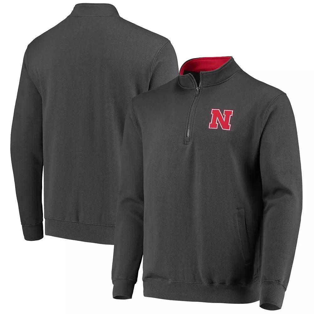 Men's Colosseum Charcoal Nebraska Huskers Tortugas Logo Quarter-Zip Jacket,  Product Image
