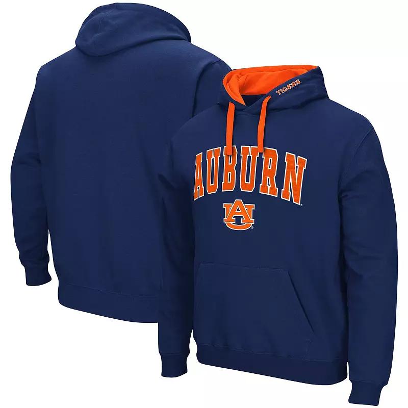 Mens Colosseum Auburn Tigers Big & Tall Arch & Logo 2.0 Pullover Hoodie Blue Product Image